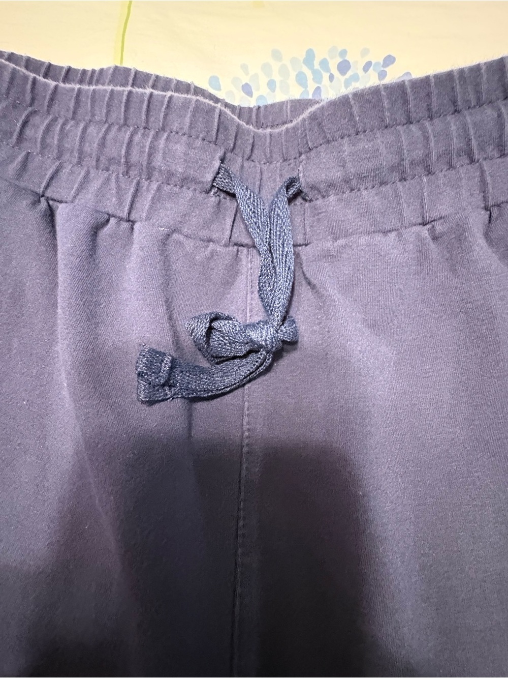 Daily Ritual Navy Drawstring Track Shorts - Picture 8 of 12